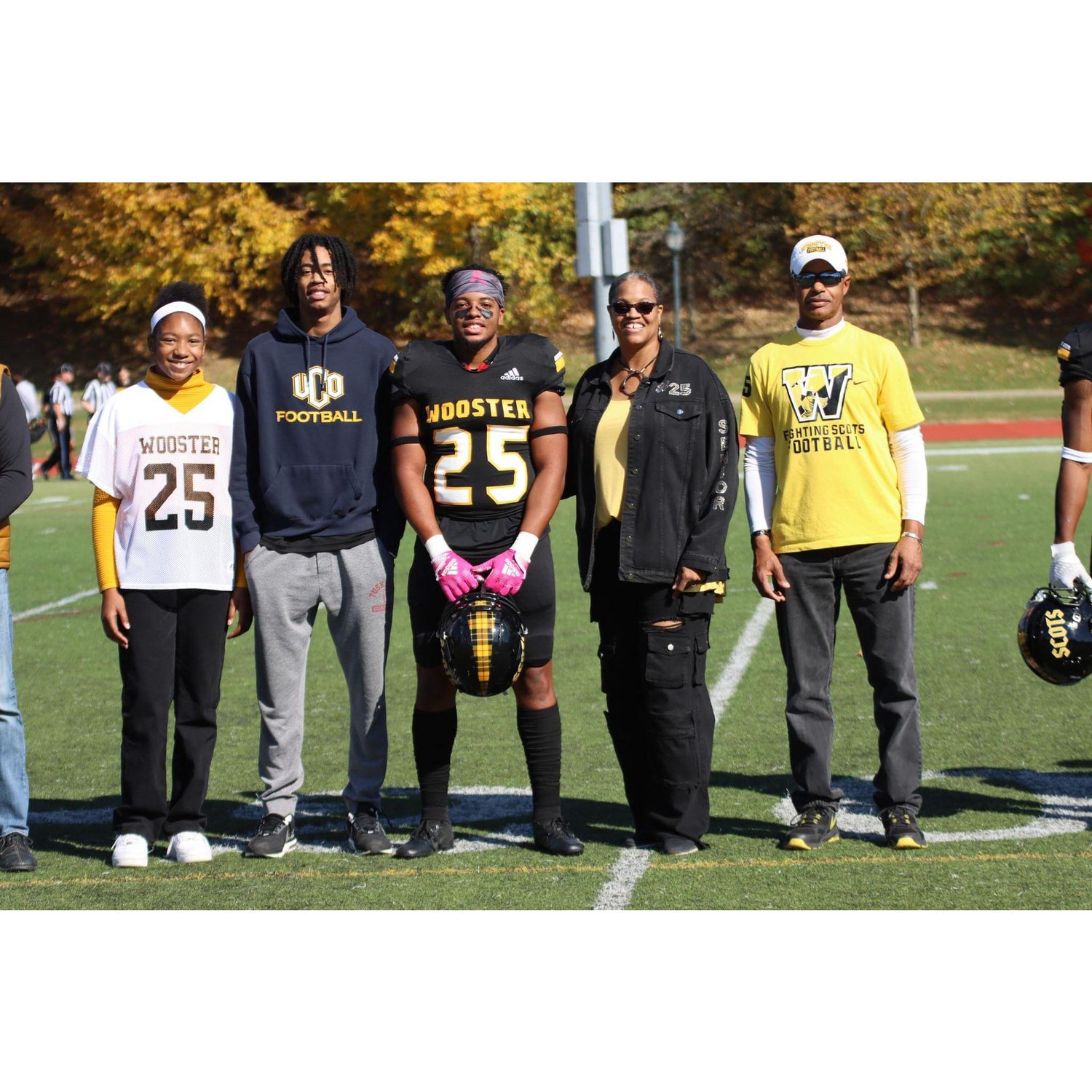 Troy and his family on Senior day