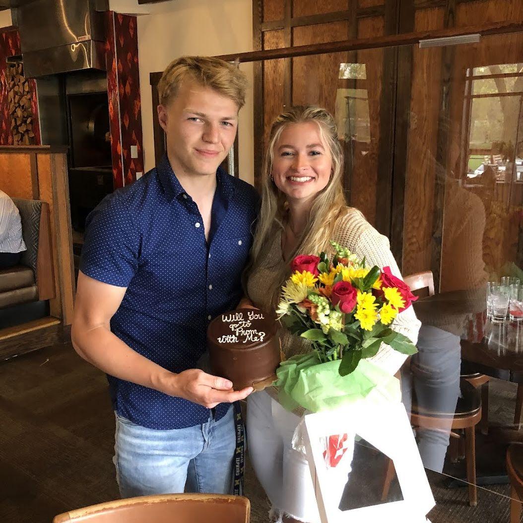 Promposal 2021! We didn't even know if our Prom was going to happen, but were hopeful we would still get to celebrate!
