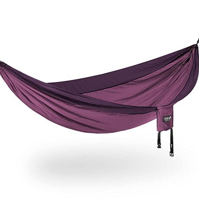 ENO, Eagles Nest Outfitters SingleNest Lightweight Camping Hammock, Berry/Plum