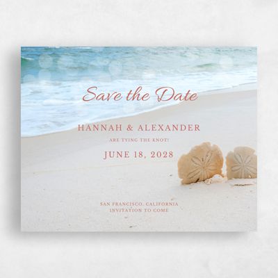 Coral, Pink Wedding Save the Date - Havasu Classic