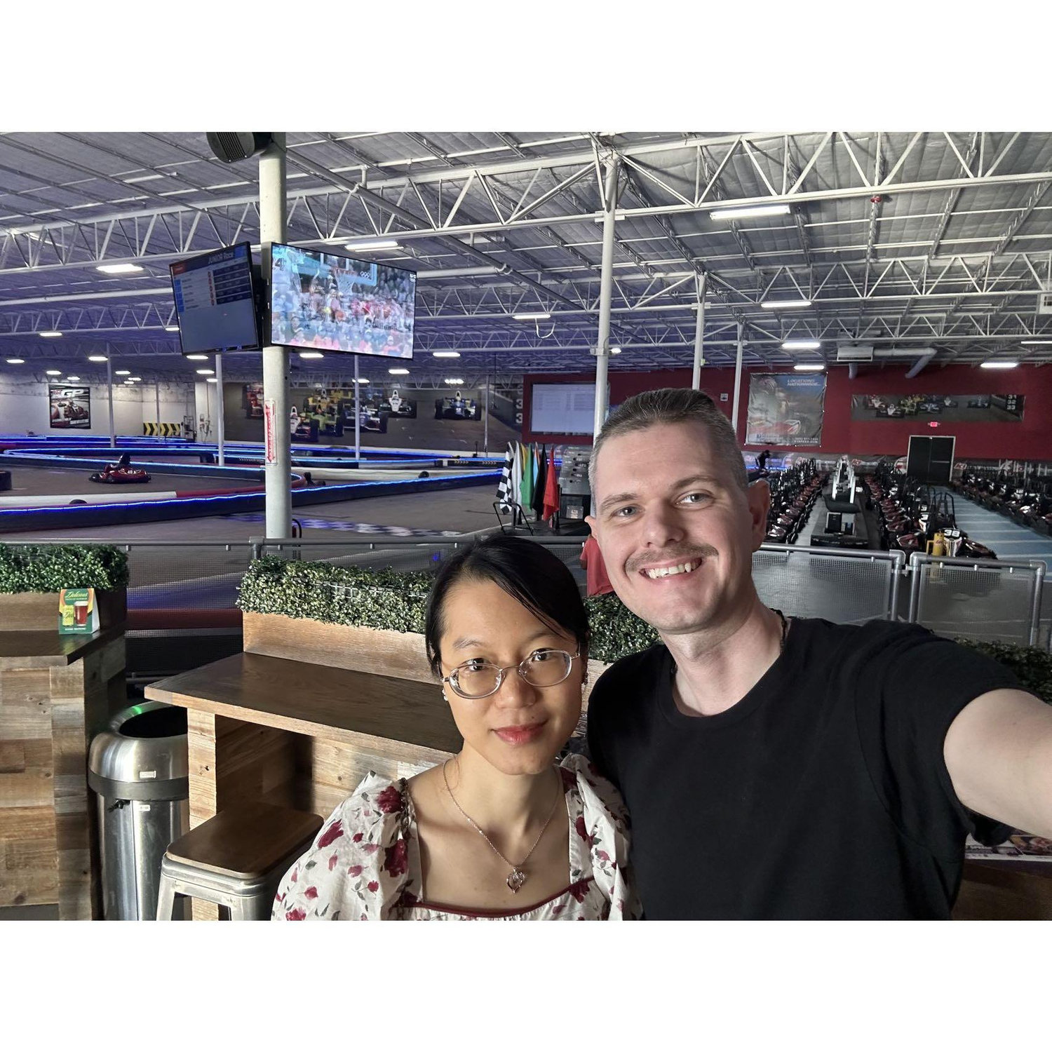 First Time Racing Indoor Go Karts Together