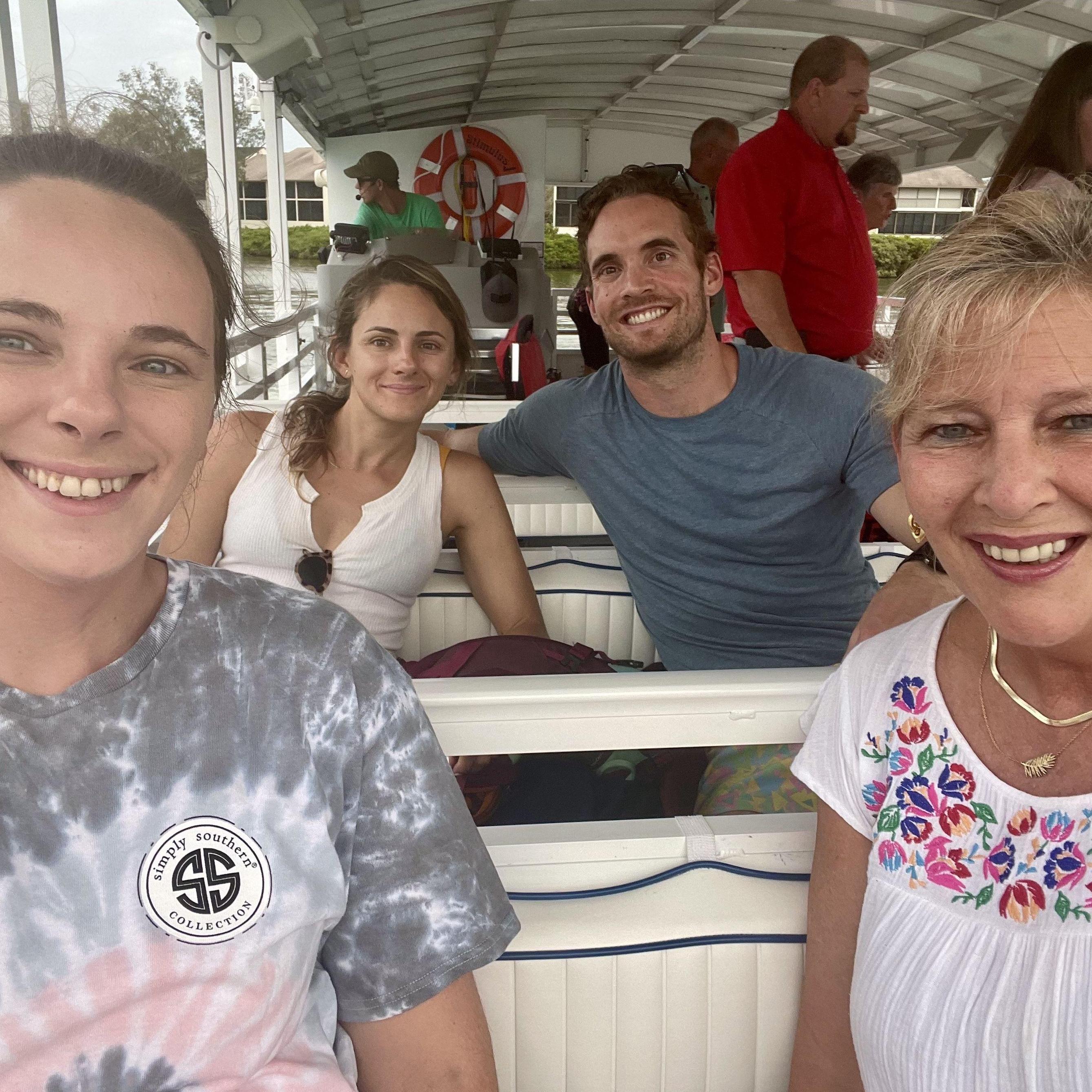 Chris meeting Jen's family in Florida, summer 2021