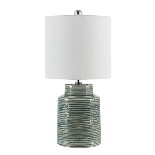 Boris Glass Table Lamp - Blue - Safavieh.
