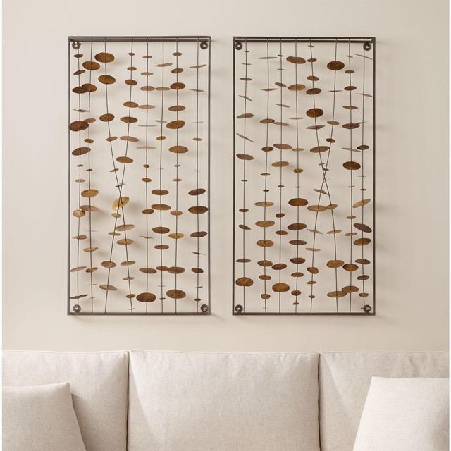 Chimes Metal Wall Sculptures, Set of 2