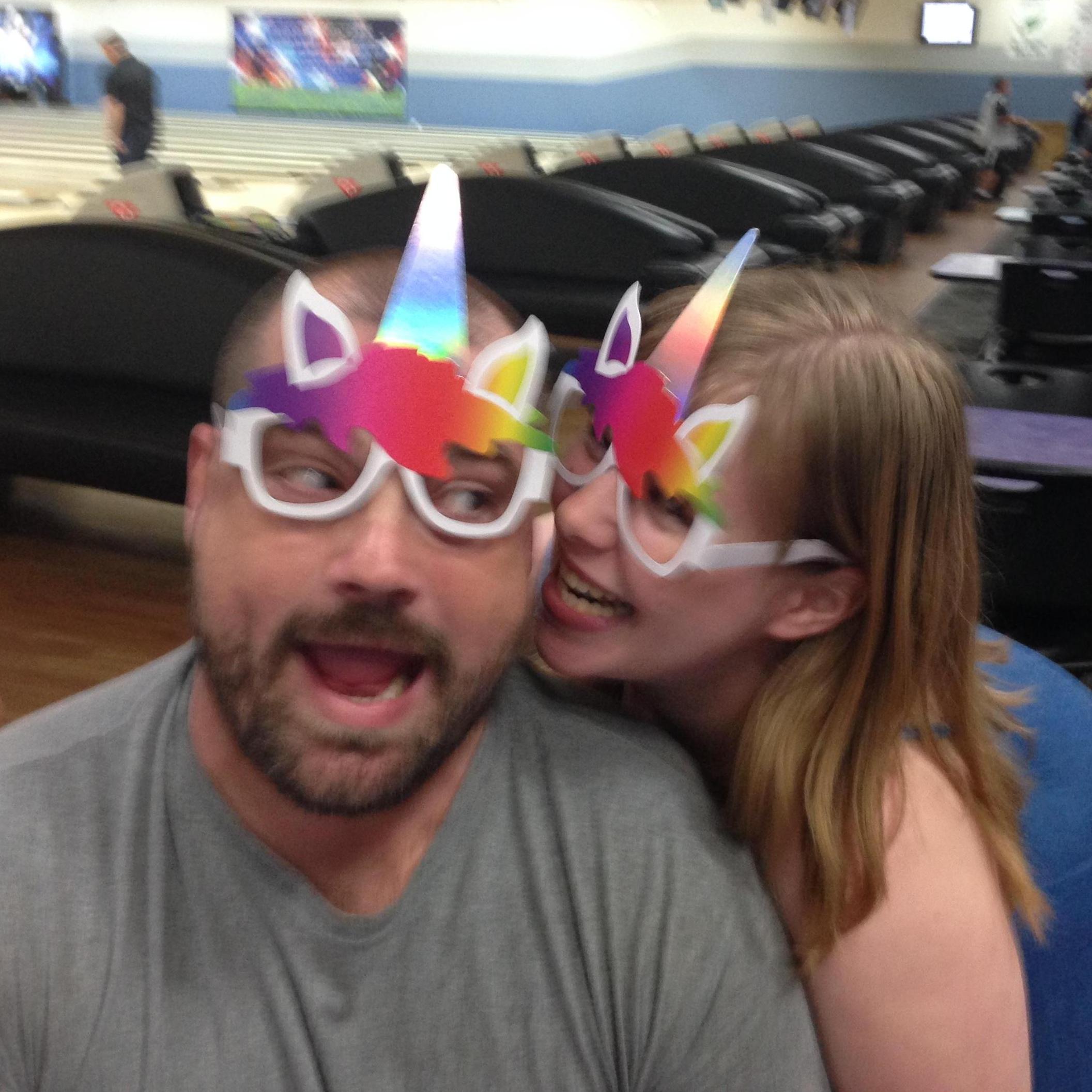 Willow's birthday party at the bowling alley