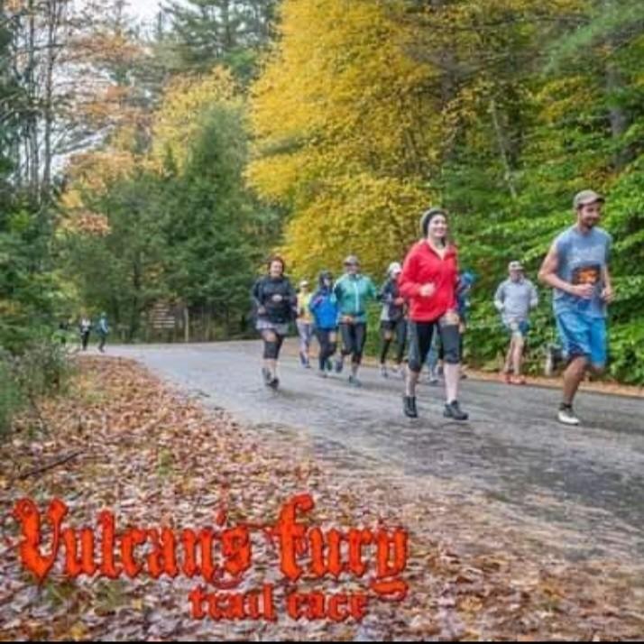 Another trail race in Pawtuckaway State Park in NH