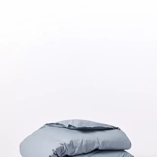 Coyuchi Organic Crinkled Percale Duvet Cover