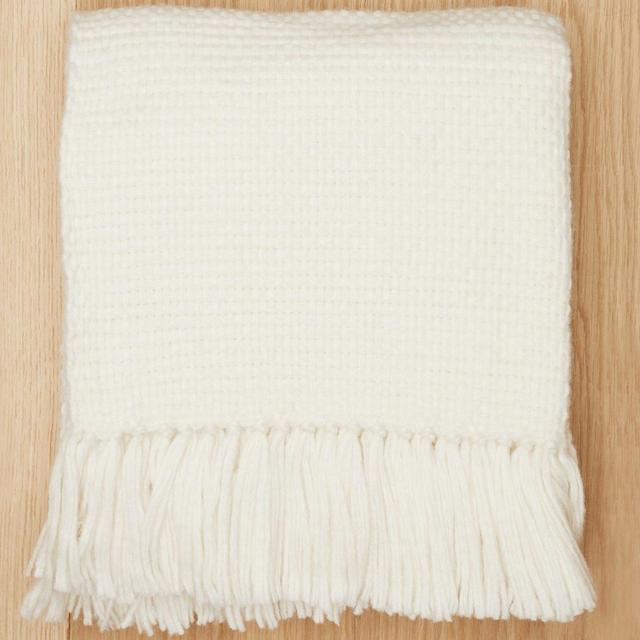Alpaca Basketweave Throw