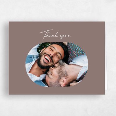 Brown Wedding Thank You - Latona Classic