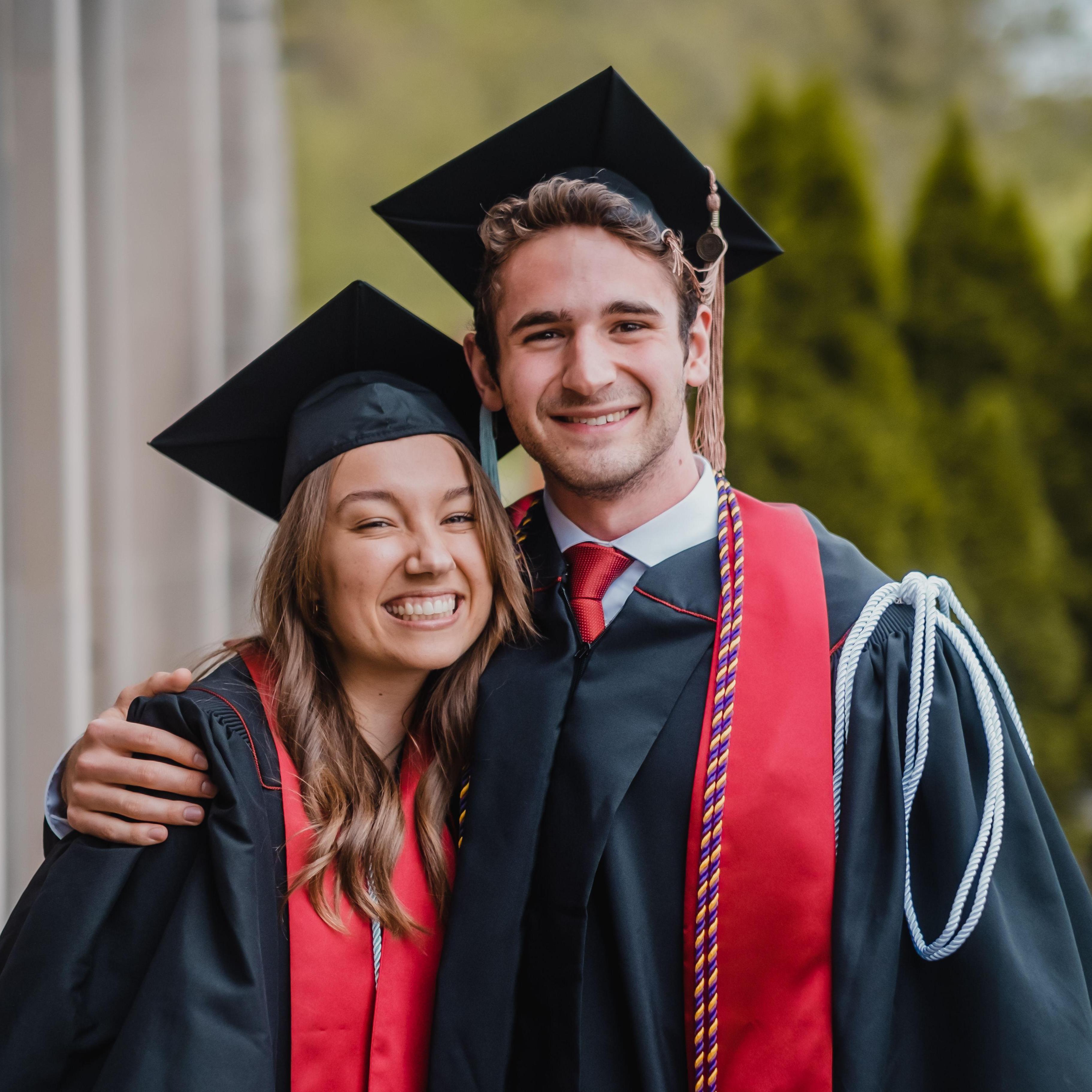 Took some of our graduation photos in front of the place where it all started - St. Paul's Catholic Center.