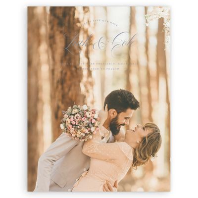 Blue Wedding Digital Save the Date - Lennon Photo