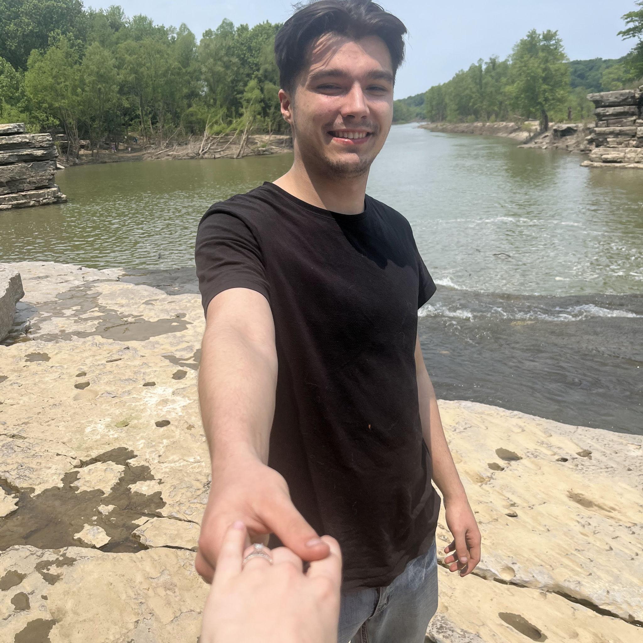 Just HAD to get a post-engagement pic of him