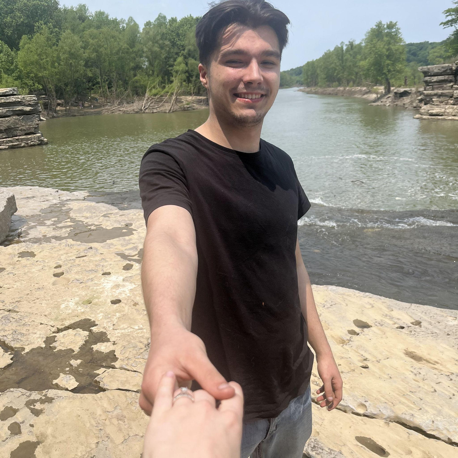 Just HAD to get a post-engagement pic of him