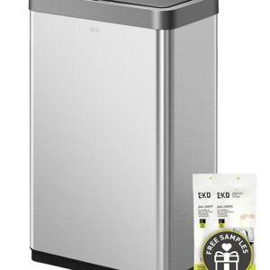 EKO Mirage X 80 Liter / 21.1 Gallons Motion Sensor Trash Can, Automatic Large Kitchen Trash Can Touchless, Stainless Steel