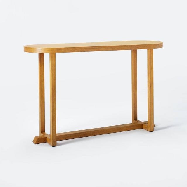 Race Track Console Table Natural Knock Down - Threshold™ designed with Studio McGee