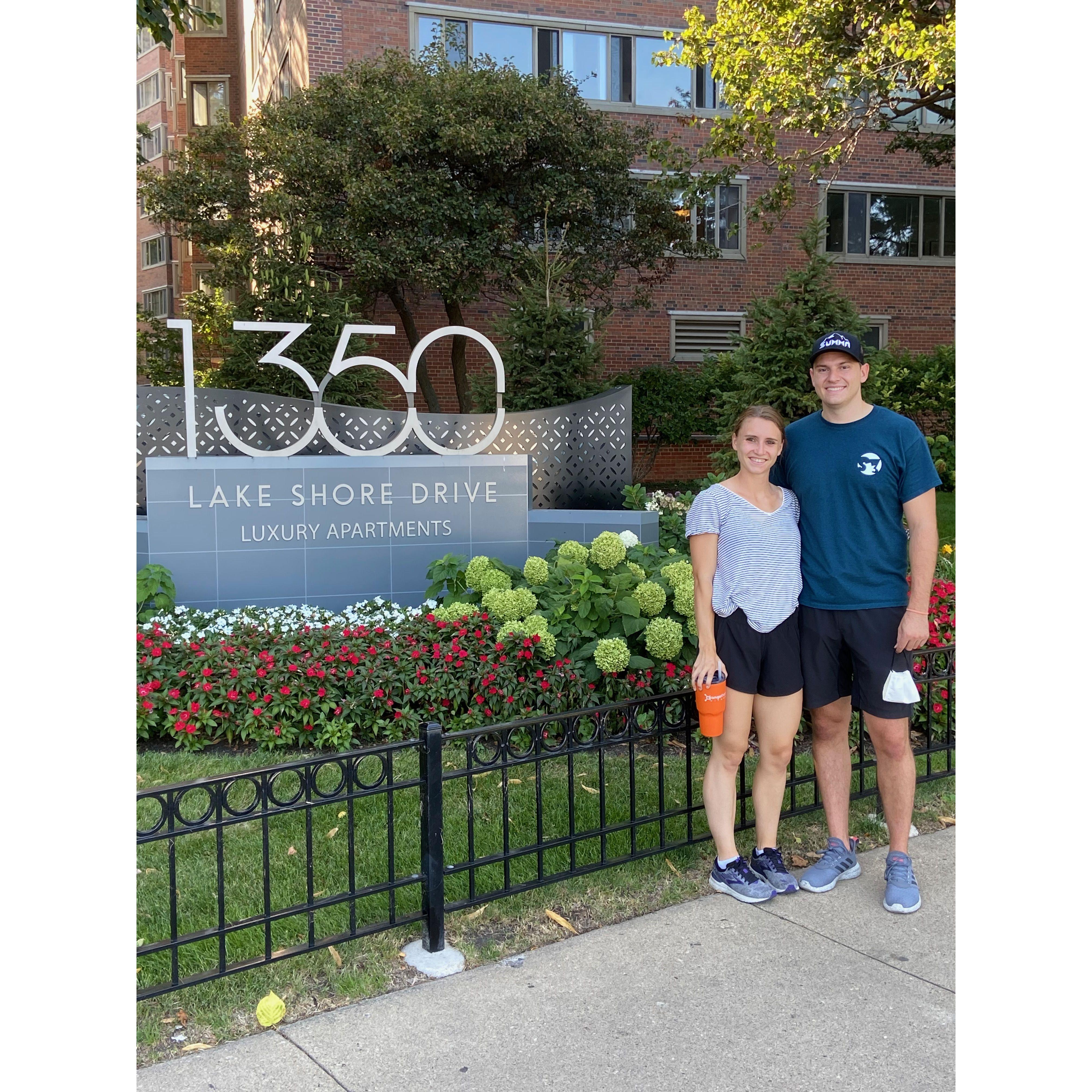 First apartment together. We miss you Lake Shore Drive!