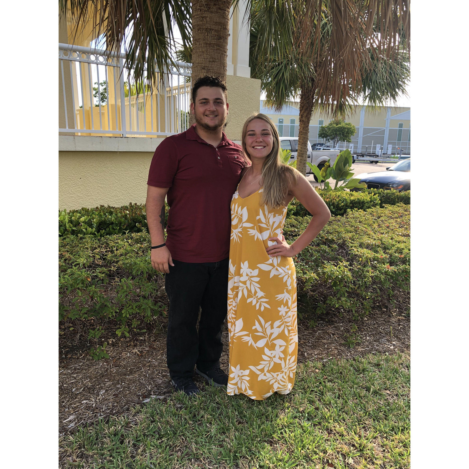 Our very first date in Key West when I was visiting with my family