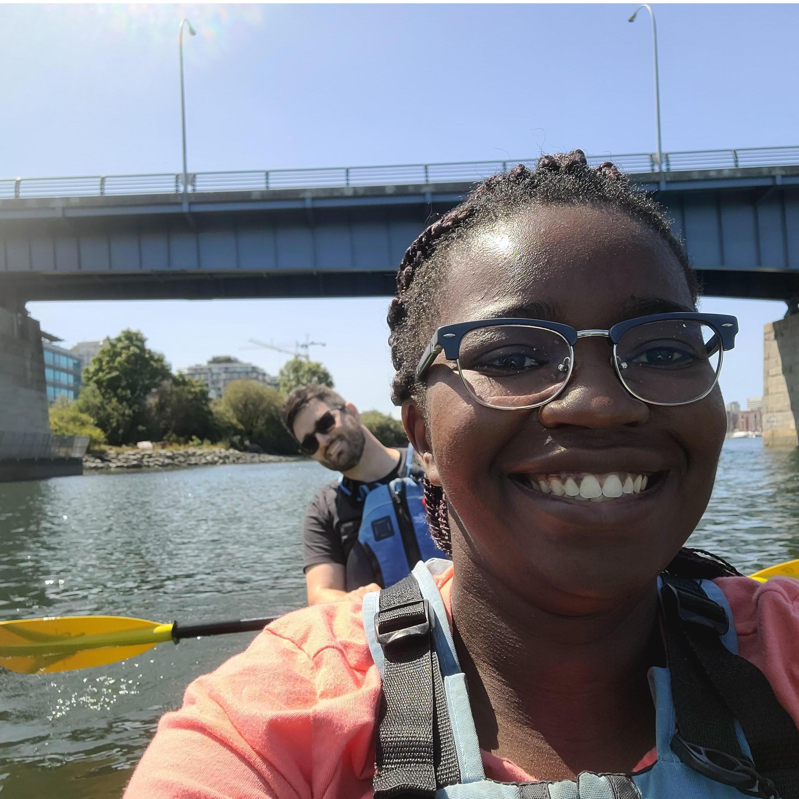 Kayaking in the Victoria harbour