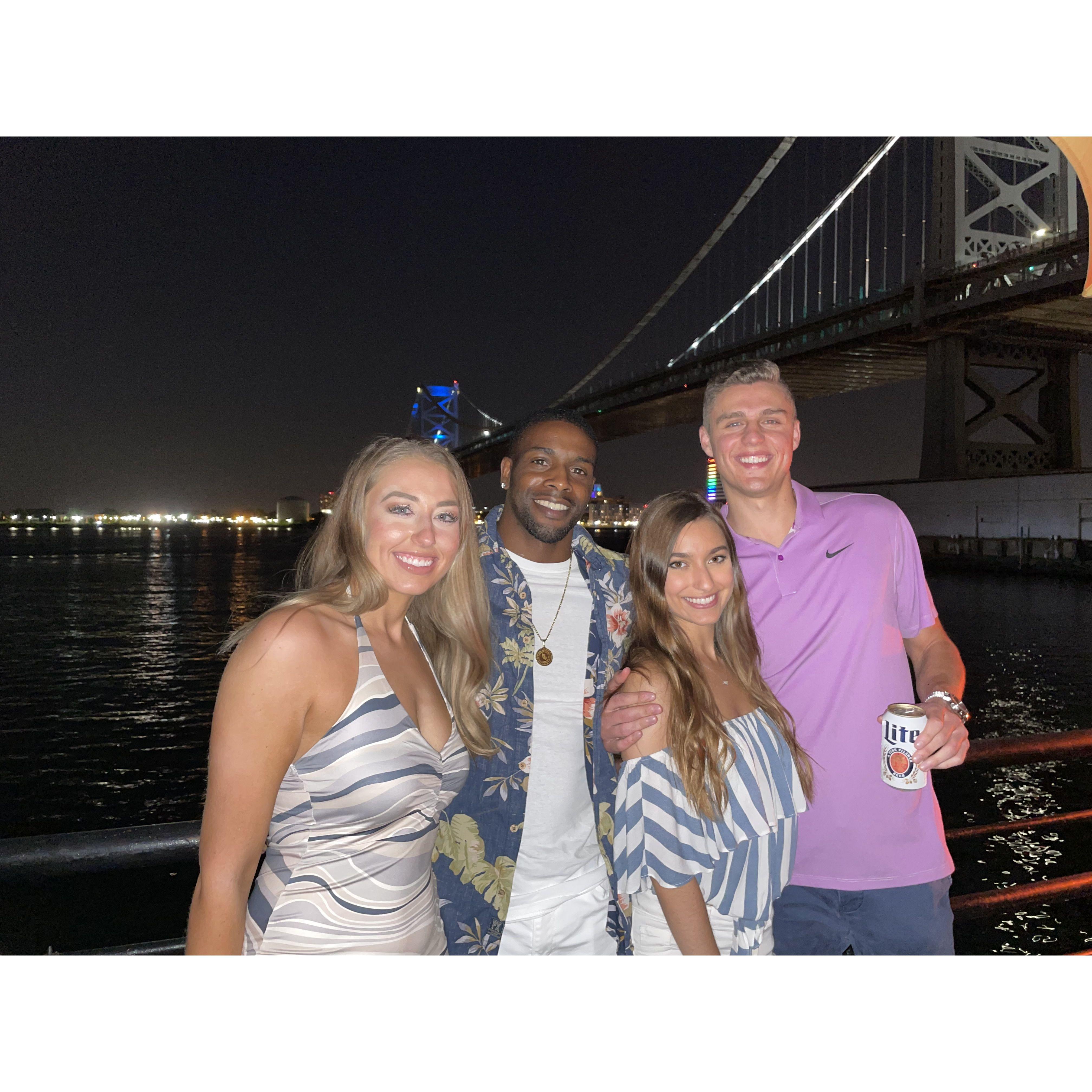 Sarah and Dorian's first visit to Philly post-graduation 6.12.2021