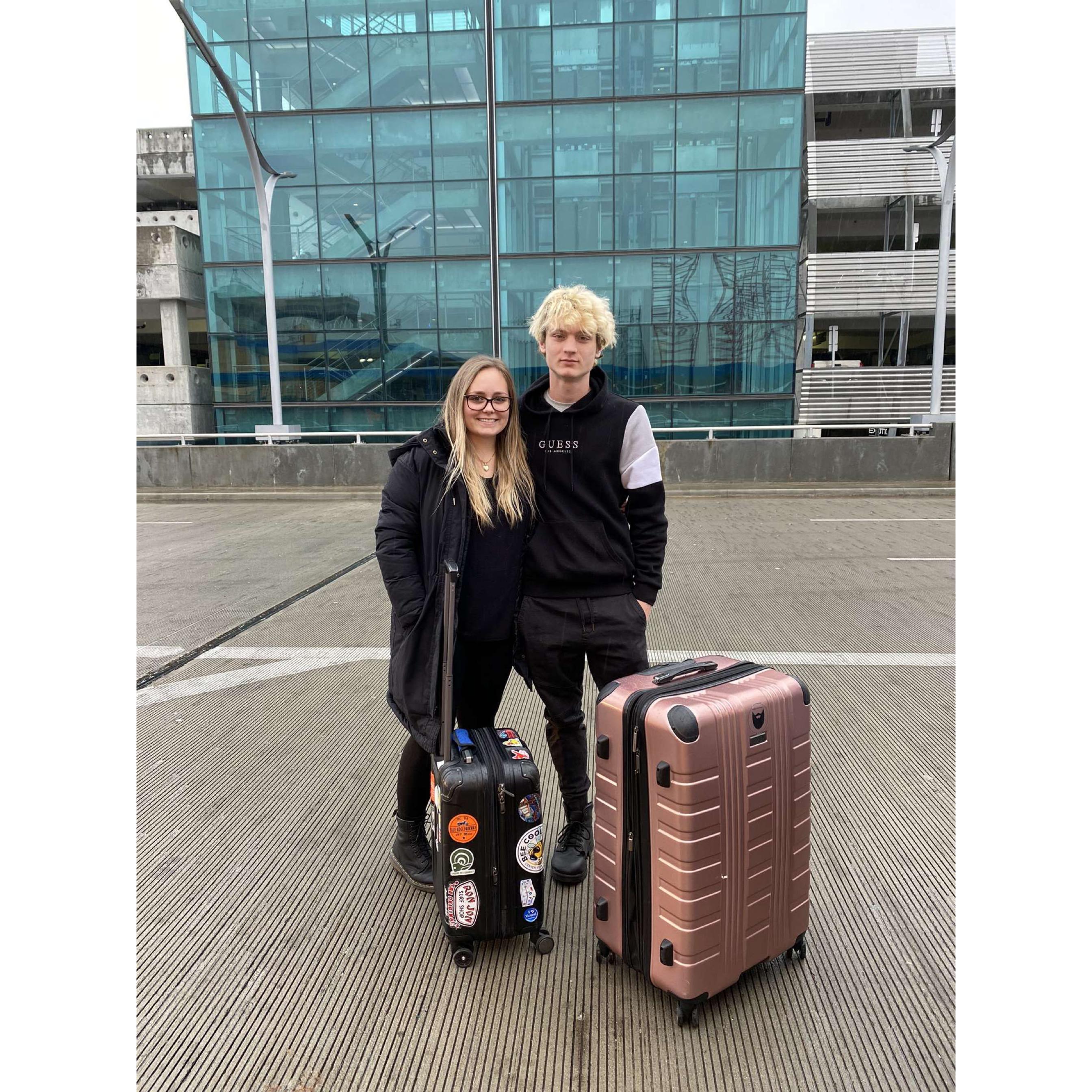 Leaving for our Chicago trip. Feb 13, 2021.