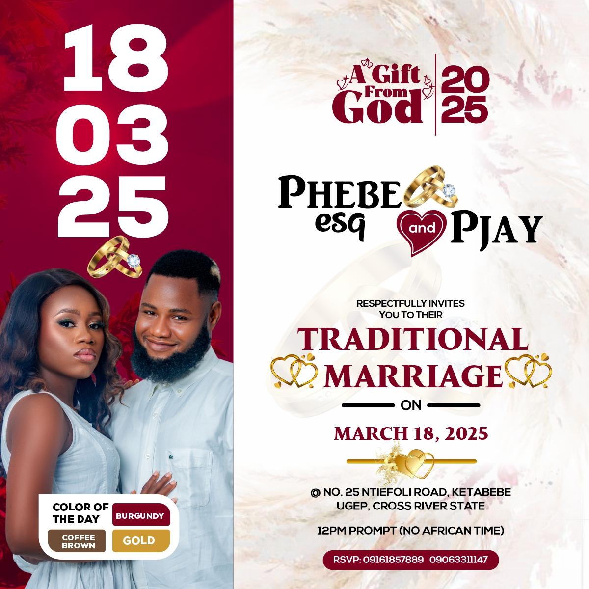 The Wedding Website of Josiah Akpabio and Phebe Arikpo