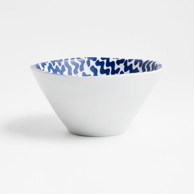 Marin Blue Tile Melamine Bowl