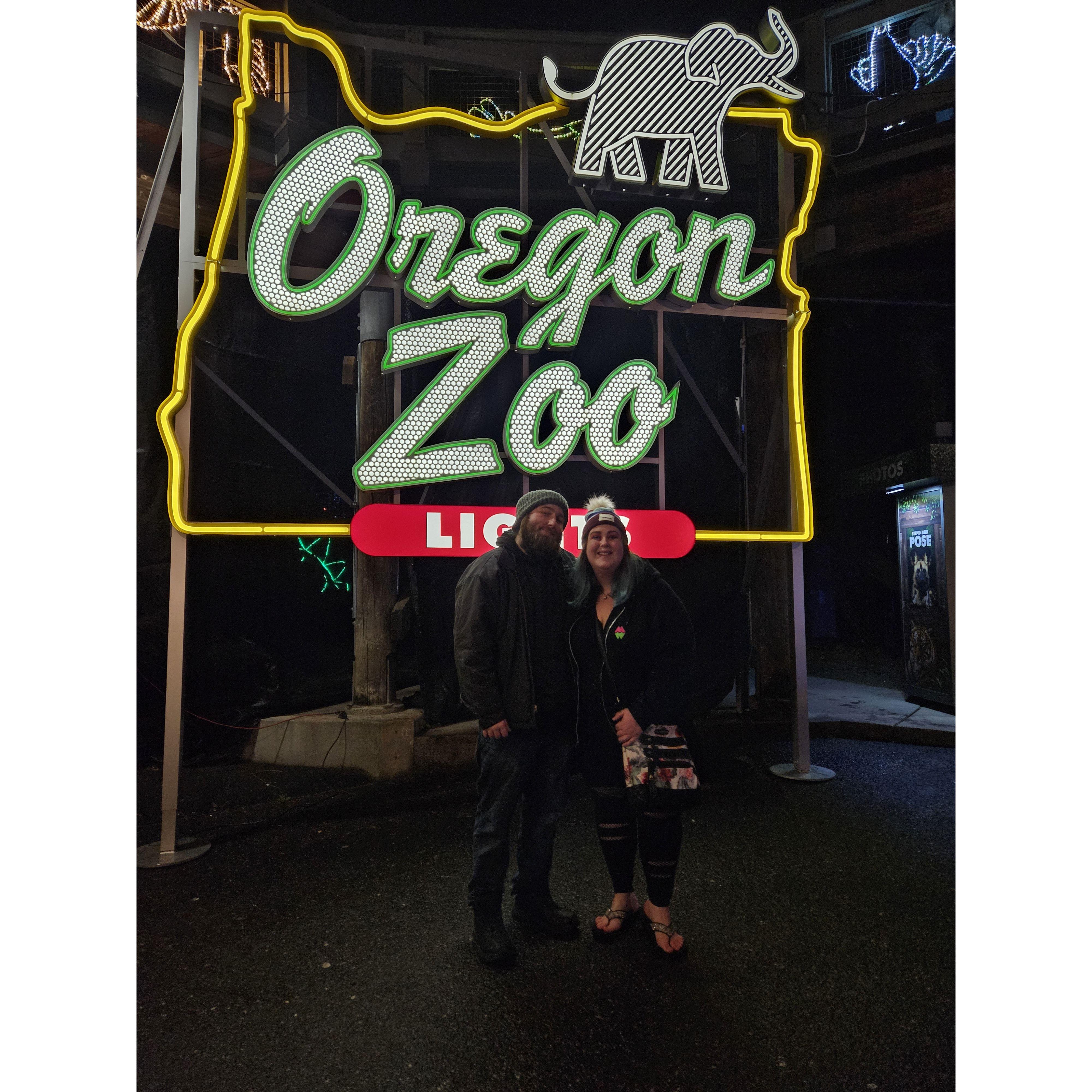 Our very first photo together on our first date.