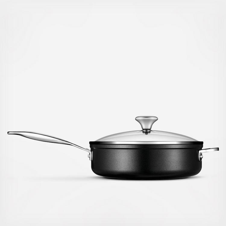 Le Creuset Toughened Nonstick PRO Cookware Set, 3 pc. (10 Fry Pan, 4.25  qt. Saute Pan with Lid),Gray