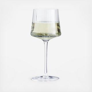 Ezra Optic White Wine Glass, Set of 4