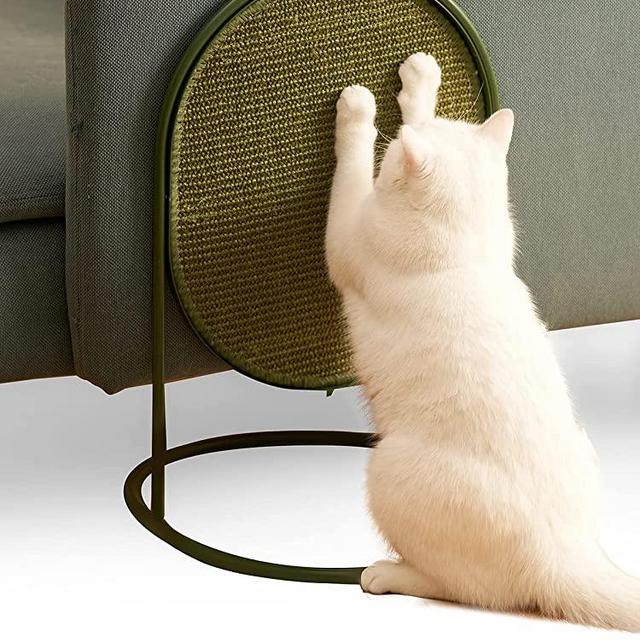 MS!MAKE SURE Cat Scratching Pad Premium Scratch Sisal Mat, Tall Scratcher Post Tree Bed for Scratch Play Perch,Couch Furniture Carpet Protector,Soiling Free,Hanging&Horizontal Floor&Coffee Table Mode
