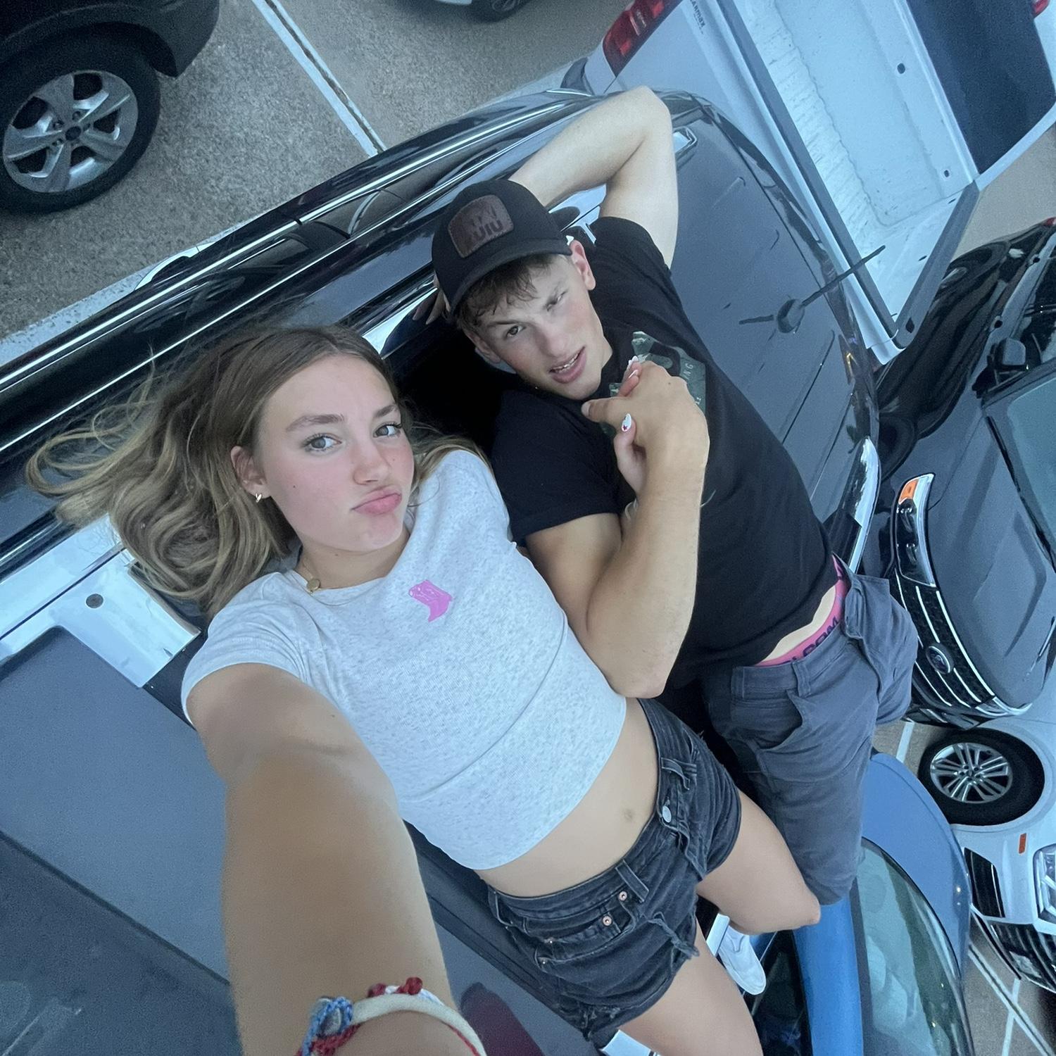 The 4th of July in Texas! We watched fireworks on top of the car