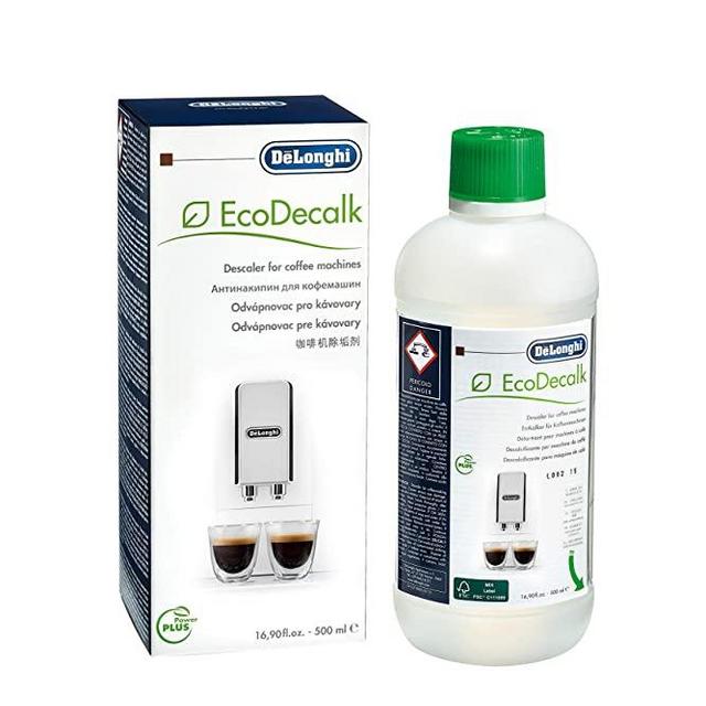 De'Longhi EcoDecalk Eco-Friendly Universal Descaling Solution for Coffee & Espresso Machines, 16.90 oz (5 uses), Clear