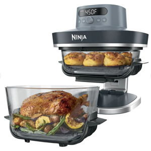 Ninja - Crispi Pro 6-in-1 Countertop Glass Air Fryer - Cyberspace