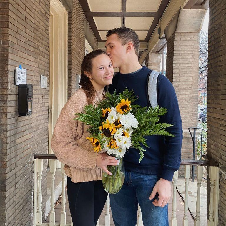 When Jesse asked Carly to be his girlfriend by bringing her her favorite flowers on December 4th, 2020