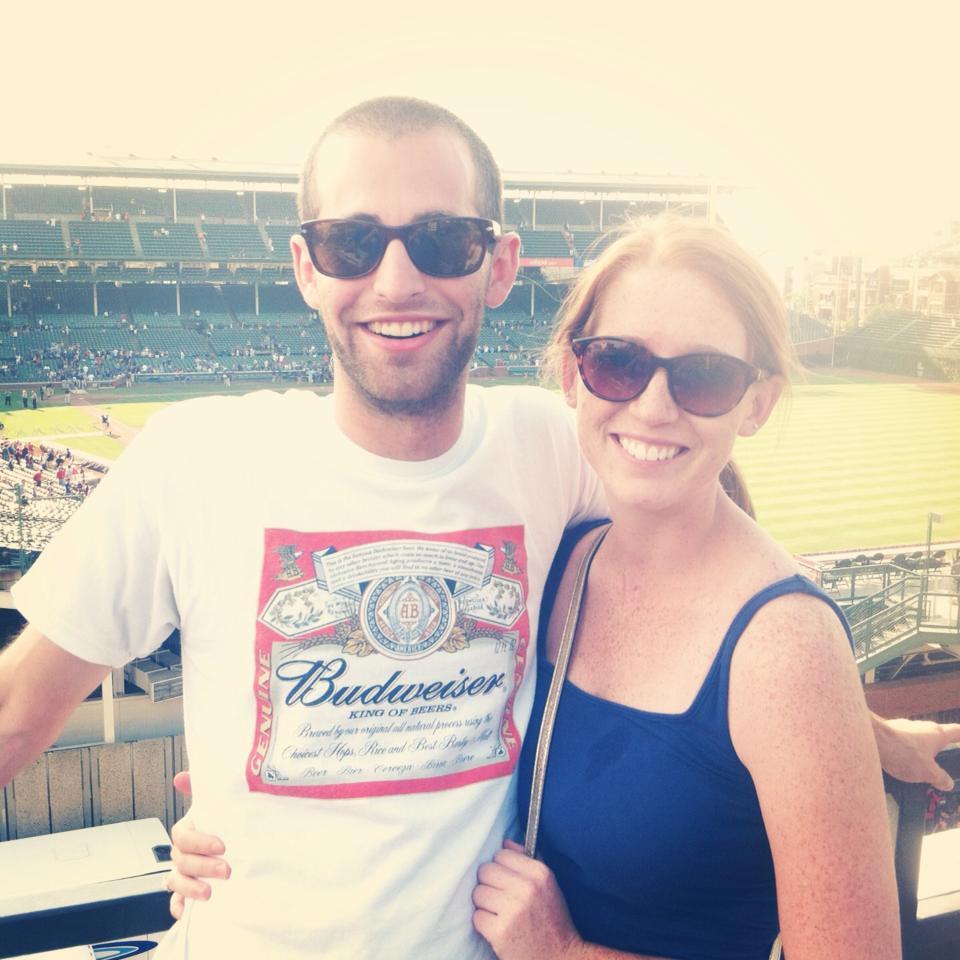 Will got us Rooftop tickets at Wrigley for my 23rd birthday!