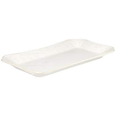 Lenox French Perle Hors D'Oeuvre Tray, 13.5-Inch, White - 825740