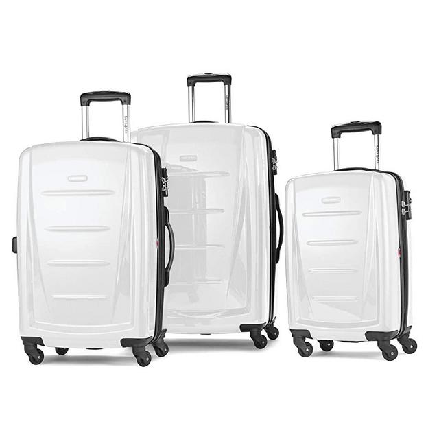 Samsonite Winfield 2 Expandable Hardside Luggage Set with Spinner Wheels, 3-Piece (20/24/28), Brushed White