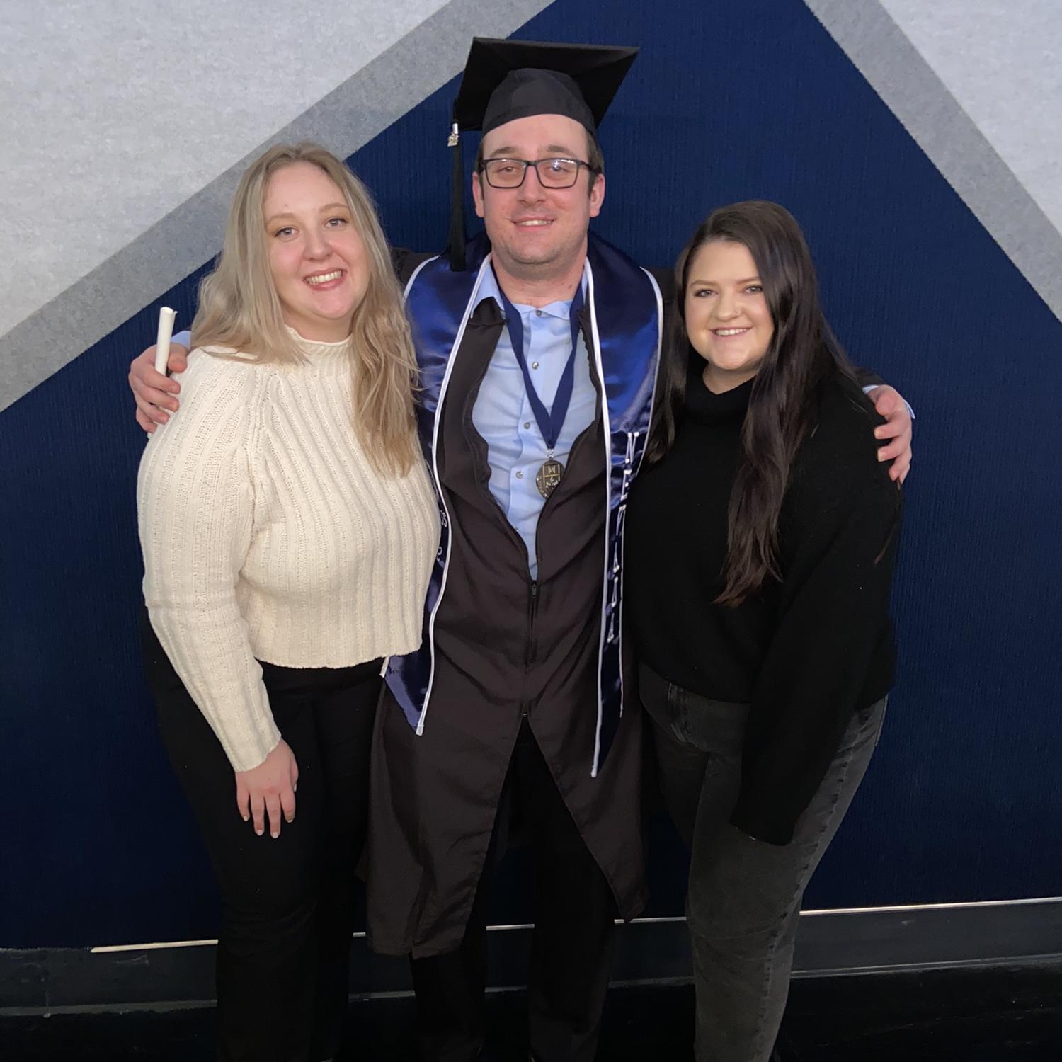 Lexi, Brad & Amber Dawn at Brad's UNR Graduation, 2022