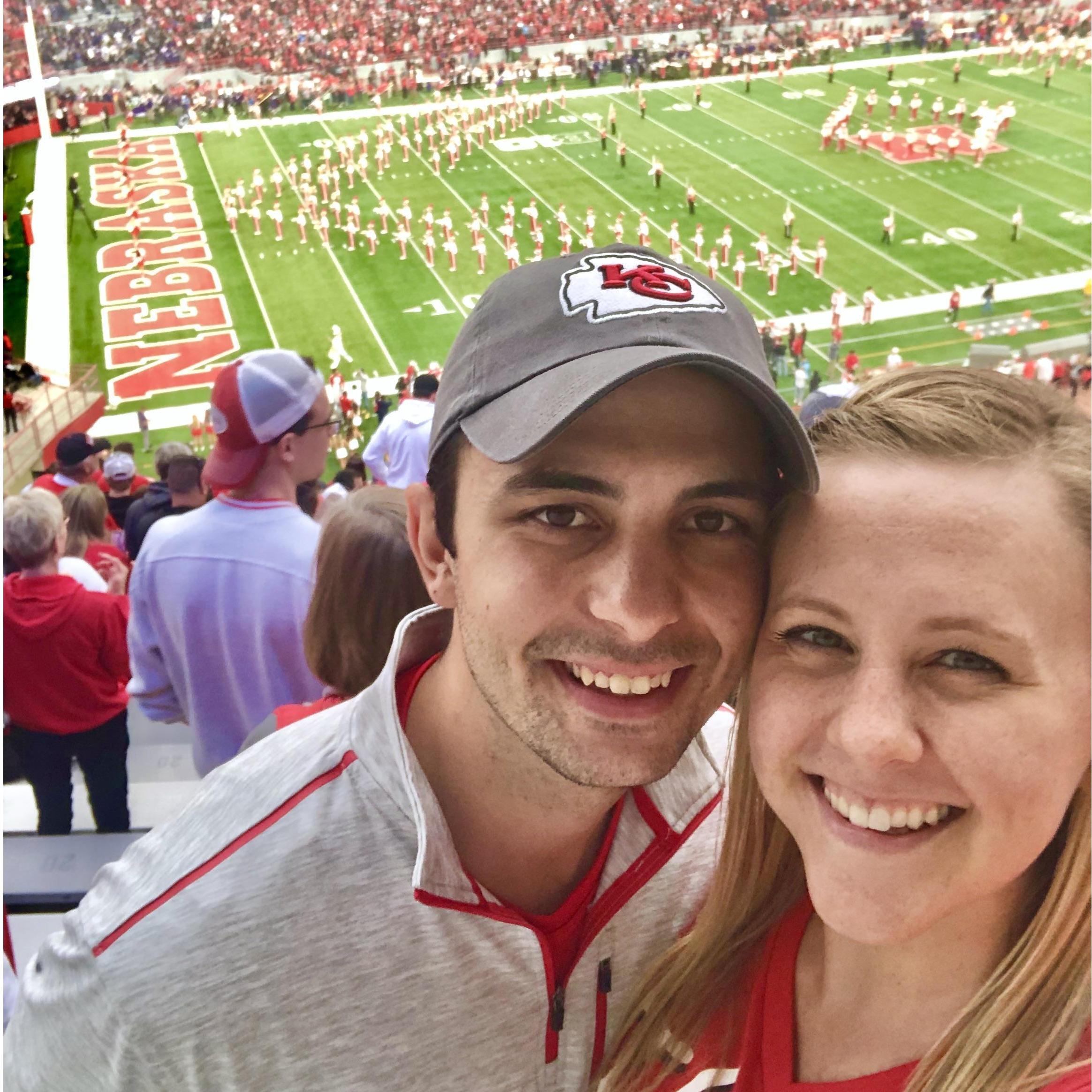 Connor's first Husker game! #GBR