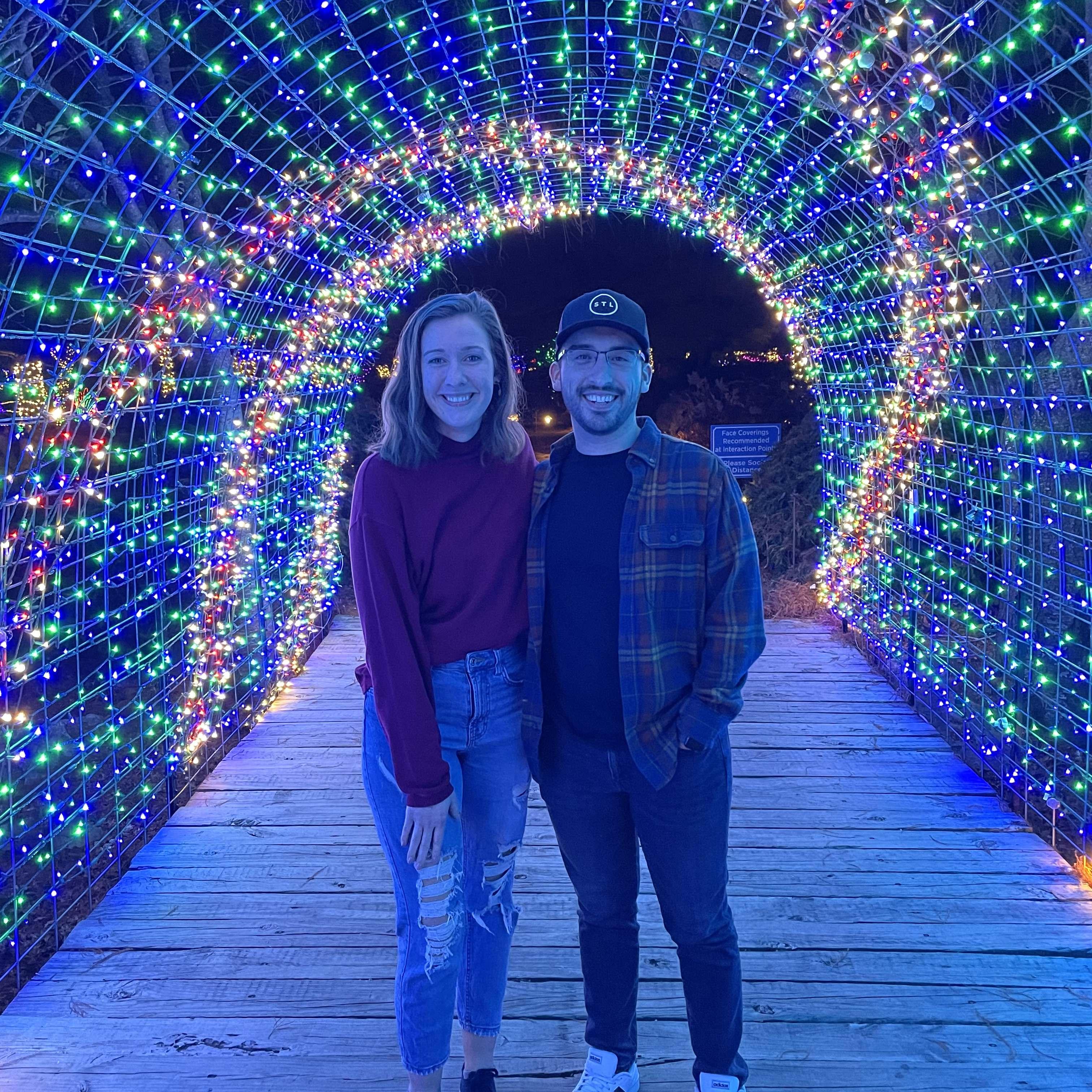 This was the first time and place that we held hands