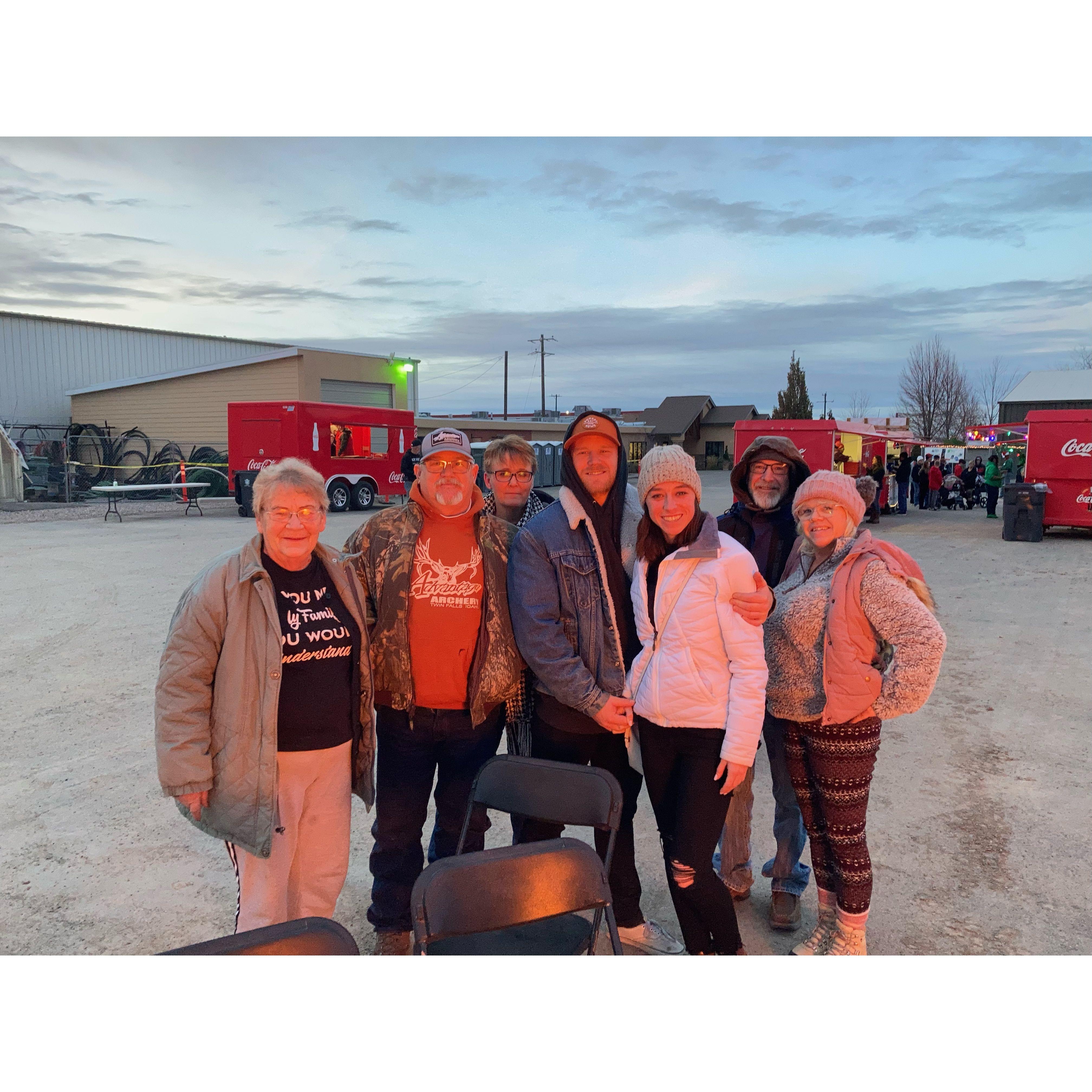 Twin Falls, ID - Christmas in the night time sky