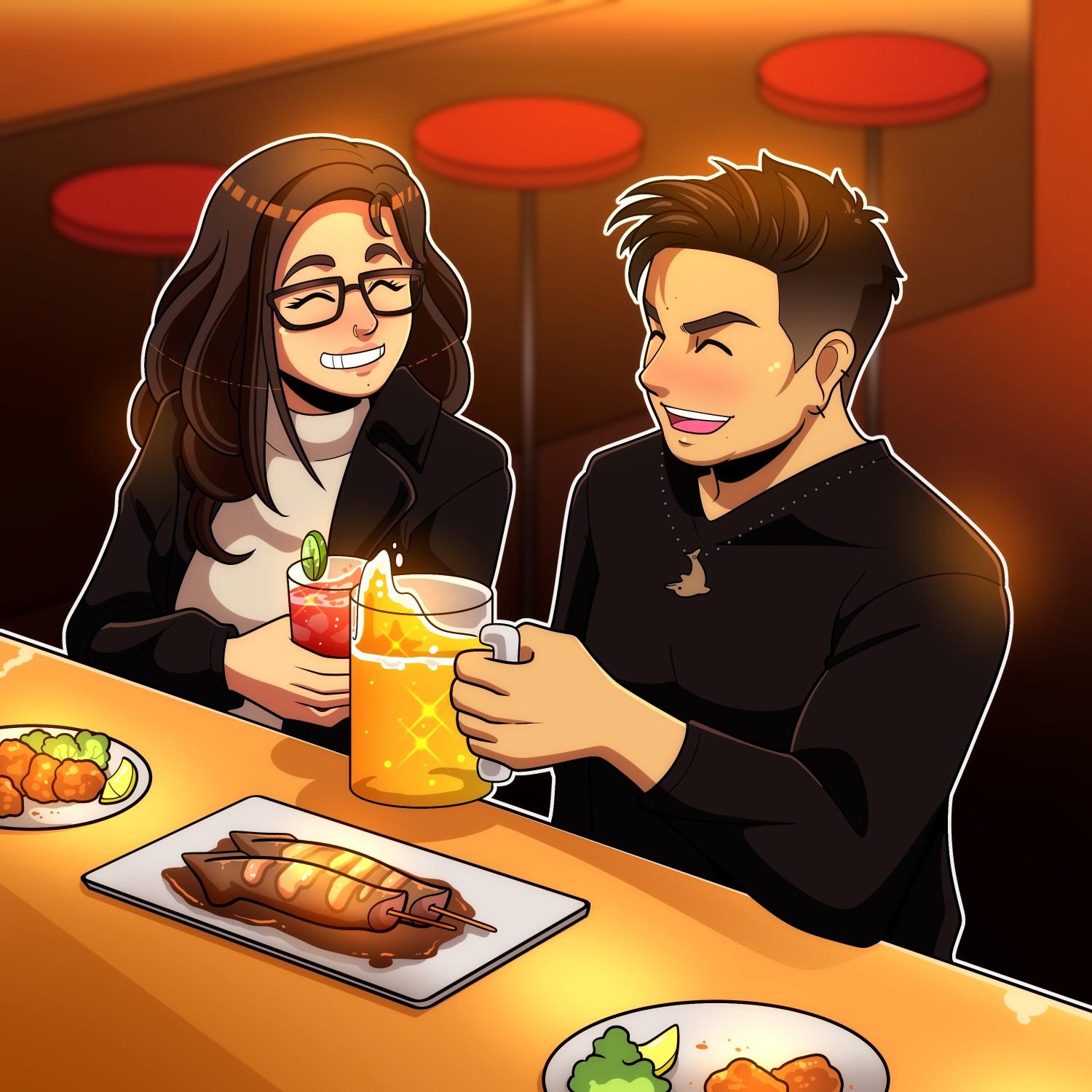 Having a few drinks. @otagothic