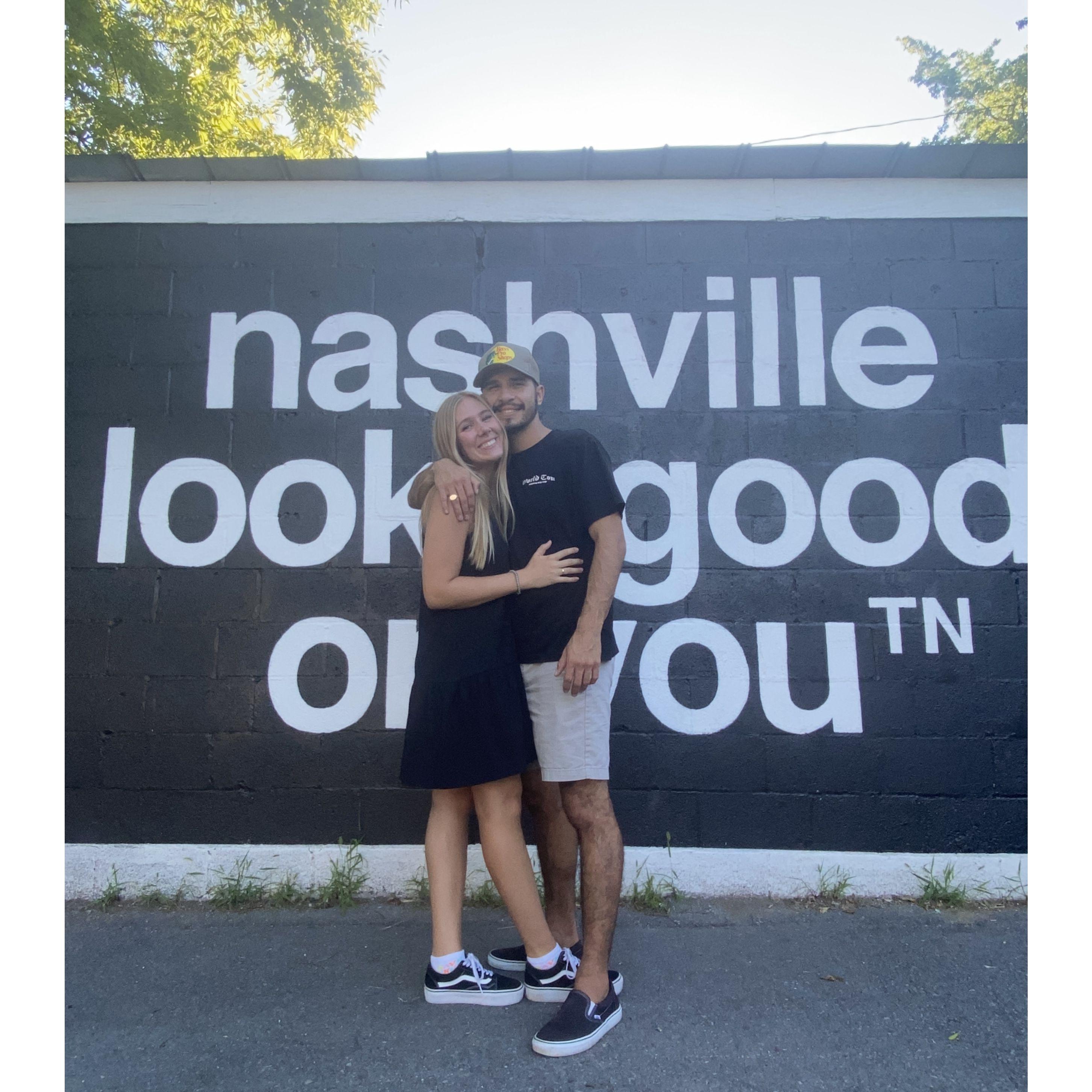 First day trip to Nashville to meet my sister and brother in law.