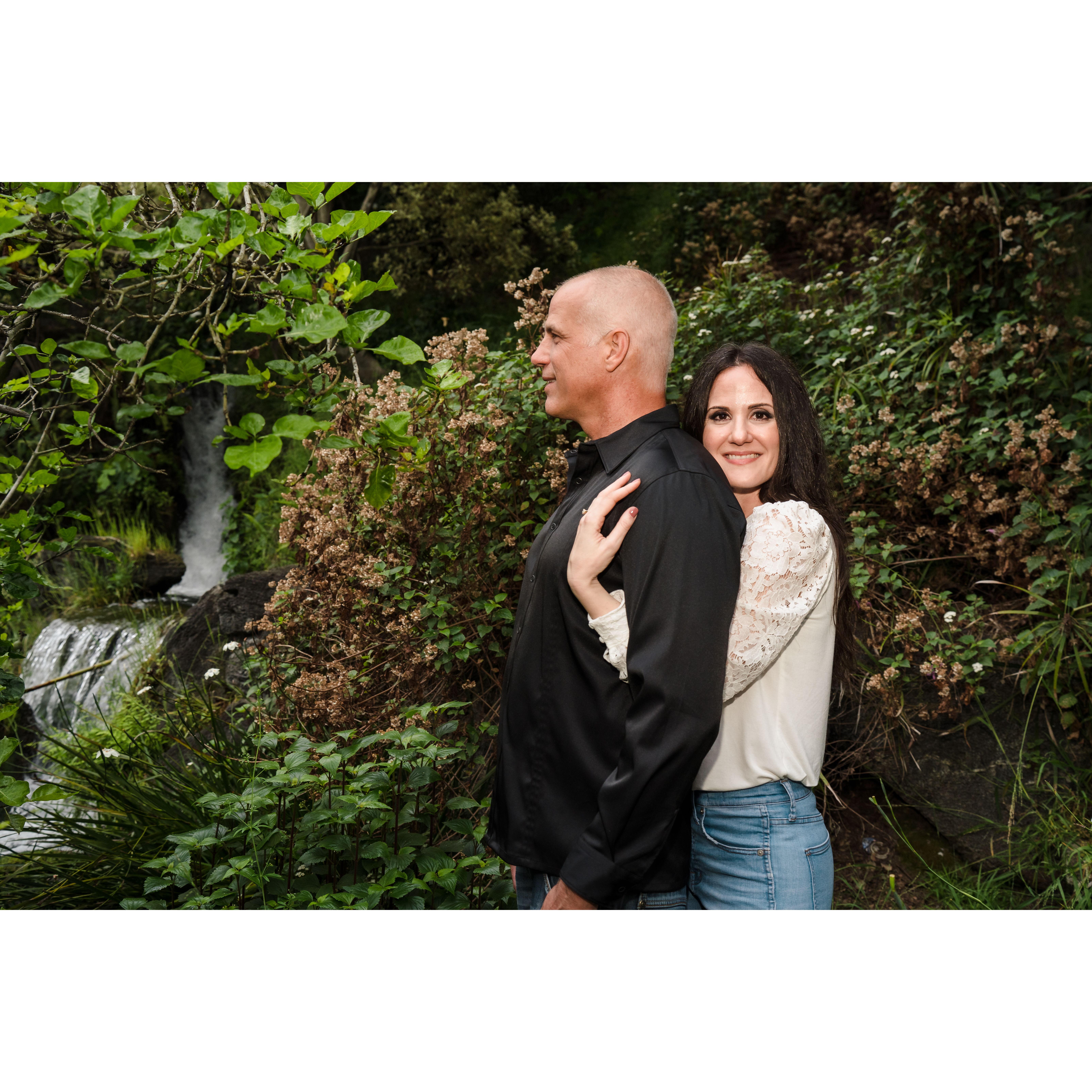 June 2023 engagement photo shoot at LA Arboretum & Botanical Garden