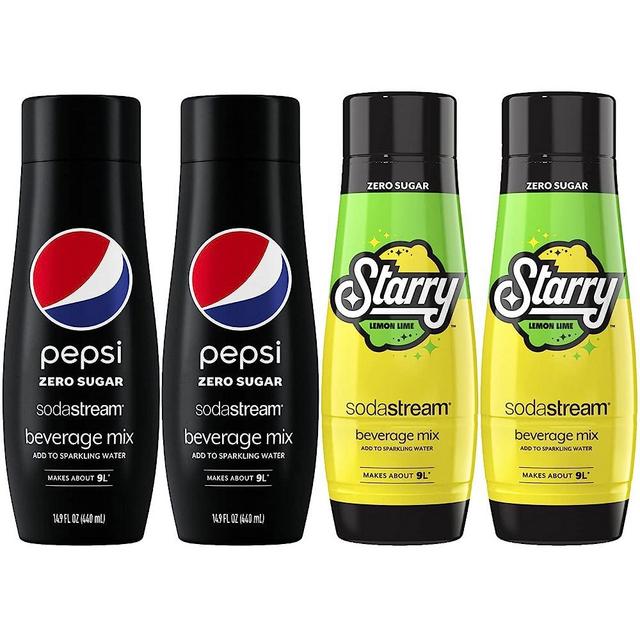 SodaStream® Pepsi® Starry® Zero Sugar Beverage Mix Variety Pack (440ml, Pack of 4)