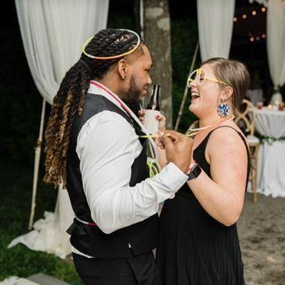 You know you can always find us on the dance floor! This was at our friend Mashaya and Wyatt's wedding! This was the first weekend B got to meet all my Phi Mu girls and I'd say he passed with flying colors!