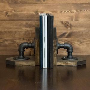 Industrial Pipe Book Ends