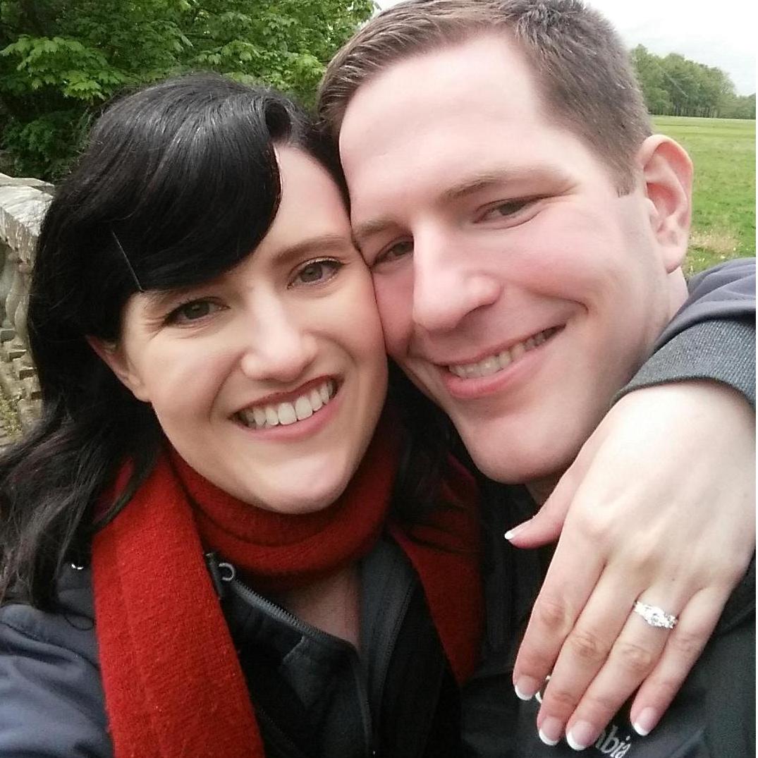 Minutes after Andy asked me to marry him. Best moment ever.