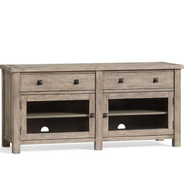 Benchwright Media Console 65 x 20", Gray Wash