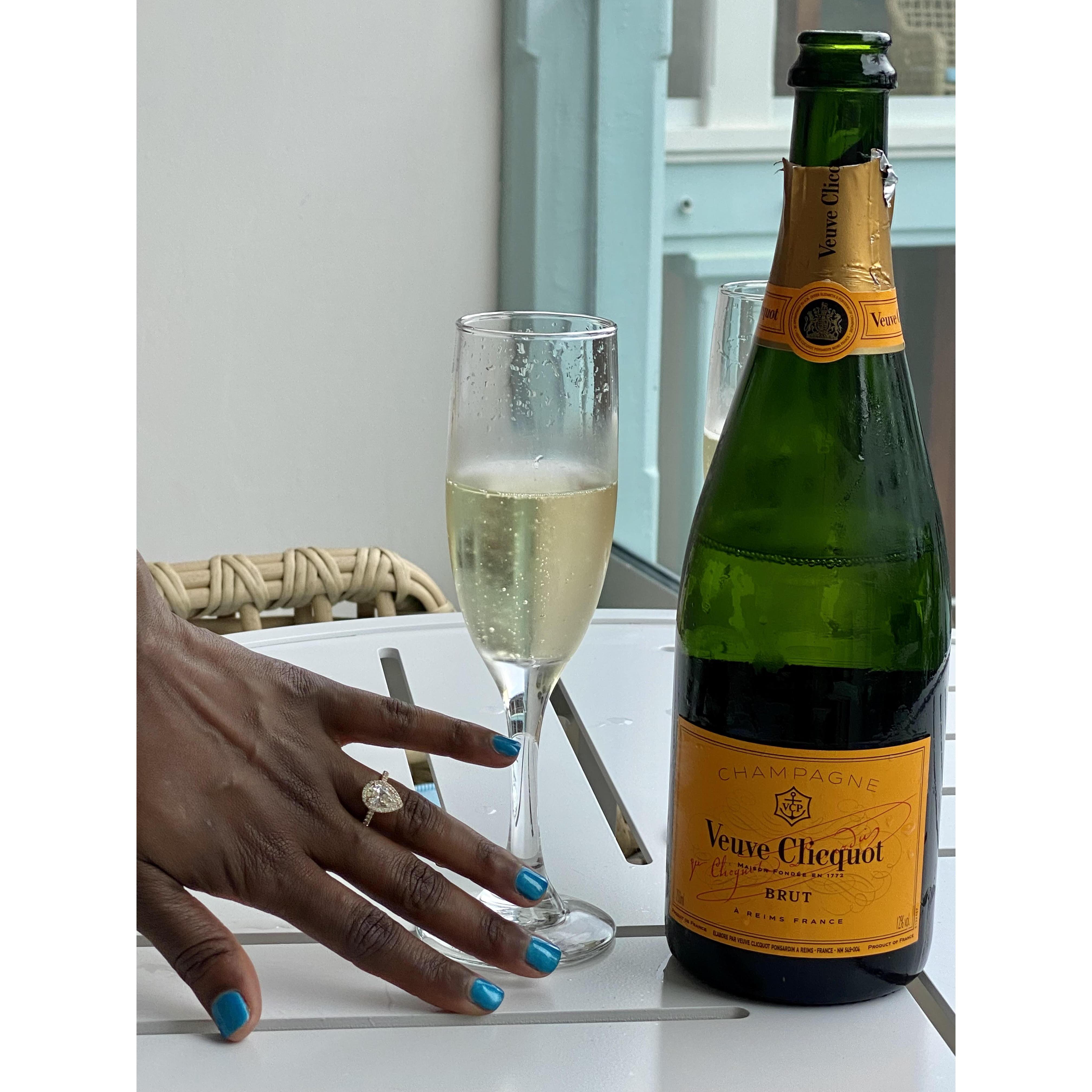 Post engagement celebration :)